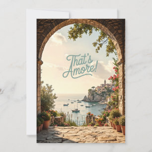 Invitation That's Amore Fête de Mariage sur la Côte Italienne