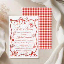 That's Amore Whimsical Italian Pizza Bridal Shower