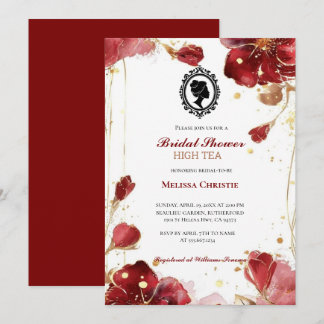Invitation thé à la garden-party, beaux pastels doux