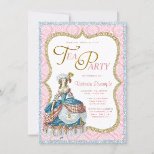 Invitation Thé à la Marie Antoinette