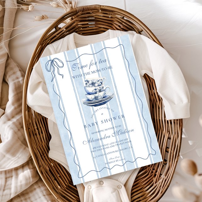 Invitation Thé Avec La Mère Pour Être Baby shower (Créateur téléchargé)