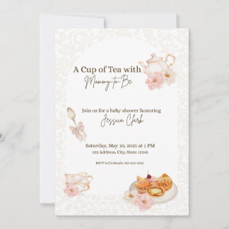 Invitation Thé baby shower