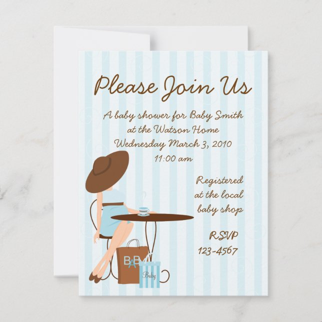 Invitation Thé bébé (Devant)