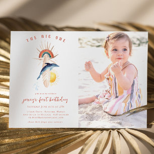 Invitation The Big One Retro Summer Surf Anniversaire