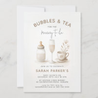 Thé & Champagne Baby shower neutre