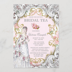 Invitation Thé dansant victorien vintage