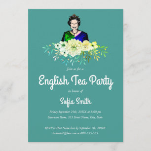 Invitation Thé de l'anglais de la Reine Elizabeth