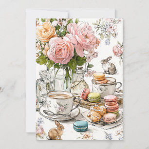 Invitation Thé de l'après-midi et Petits Pieds   Soirée au Sa