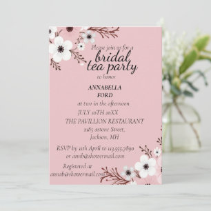 Invitation thé de mariage