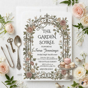 Invitation Thé de mariage à la haute couture de soirée dans u