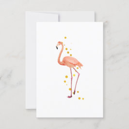 Invitation The elegant flamingo