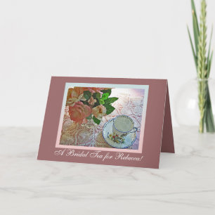 Invitation Thé Fête des mariées