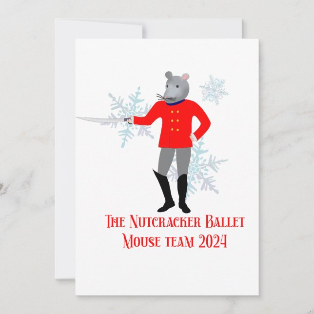 Invitation The Nutcracker - Mouse Team 2024 (Devant)