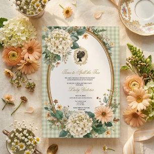 Invitation Thé Party Baby Shower   Il est temps de dévoiler l
