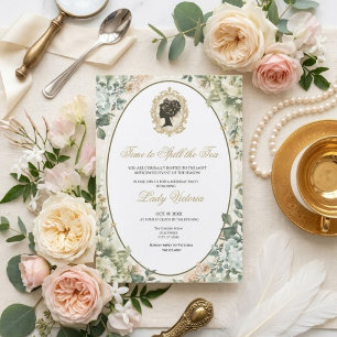 Invitation Thé Party Baby Shower   Il est temps de dévoiler l