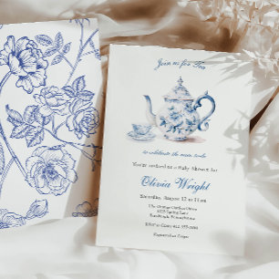 Invitation Thé pour la Maman à être Baby shower Tea Party