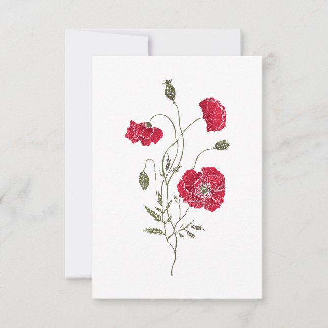 Invitation The Red Poppie (Devant)