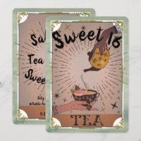 Thé Vintage Tarot Sorcière Bouilloire Douce Fête d
