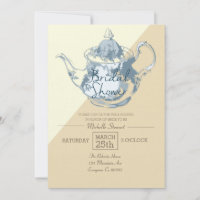 Théière Blush moderne | Fête des mariées Tea Party