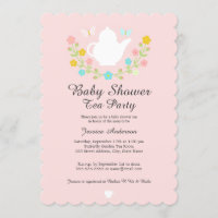 Théière Sucrée Fleur Rose Baby Shower