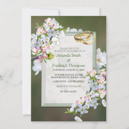 Invitation Thème Bouquet Cherry Blossom