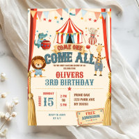 Thème Cirque Venez Tous Anniversaire