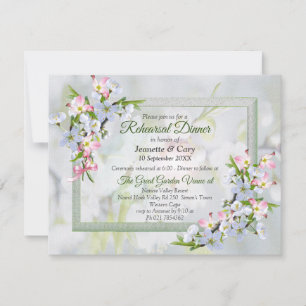 Invitation Thème de bouquet de fleurs de cerisier