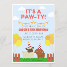 Thème de chien passionnant cool fête d'anniversair