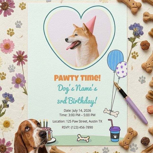 Invitation Thème de conception de fête d'anniversaire pour ch (Créateur téléchargé)