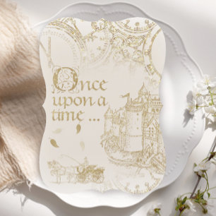 Invitation Thème de conte de fées Carrosse de château Paillet