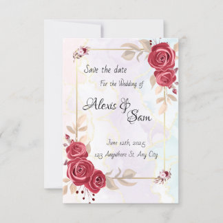 Invitation Thème de couleur bordeaux dans des couleurs abstra