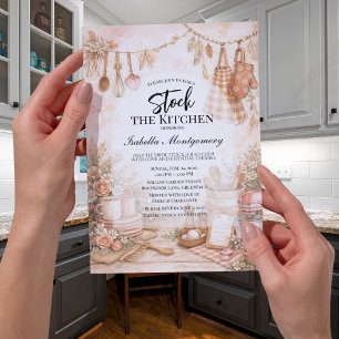 Invitation Thème de cuisine Stockez la cuisine Baby Shower po