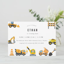 Thème de fête d'anniversaire Construction pour gar