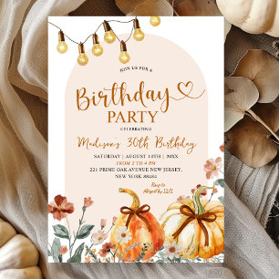 Invitation Thème de fête d'anniversaire Fleur sauvage de citr