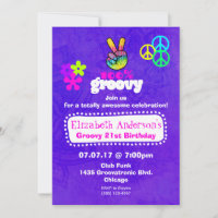 Thème de fête d'anniversaire Hippie Groovy