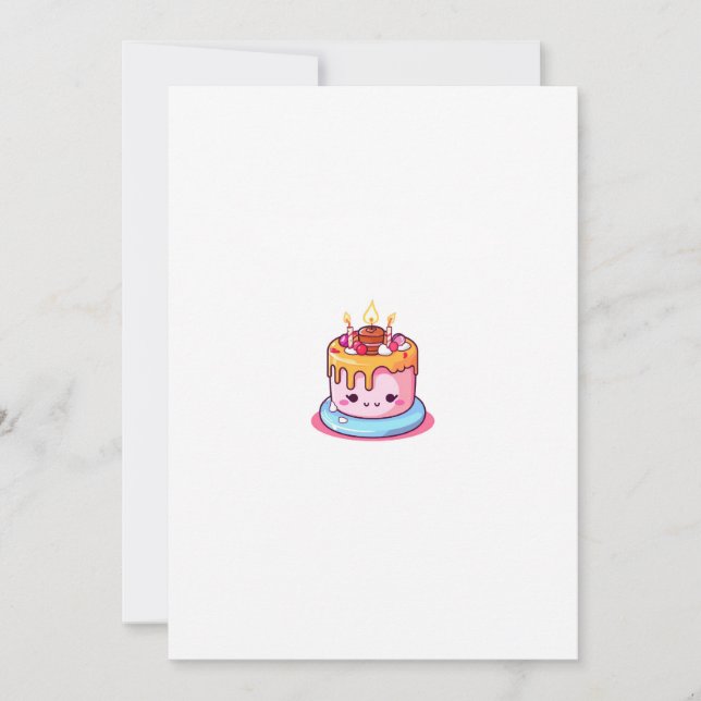 Invitation Thème de gâteau, conception de gâteau, gâteau mign (Devant)