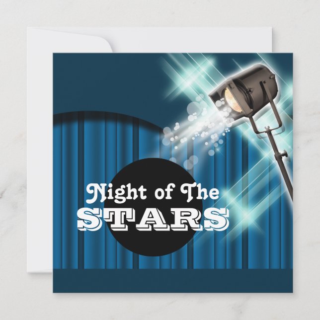 Invitation Thème de Hollywood la partie de "que n'importe (Devant)