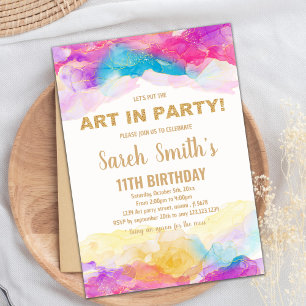 Invitation Thème de la fête de Bruxelles artistique pour enfa