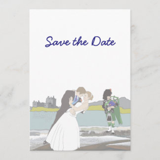 Invitation Thème de mariage celtique écossais, Enregistrez la