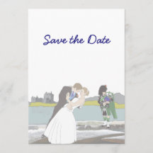 Thème de mariage écossais, celtique, Save the Date