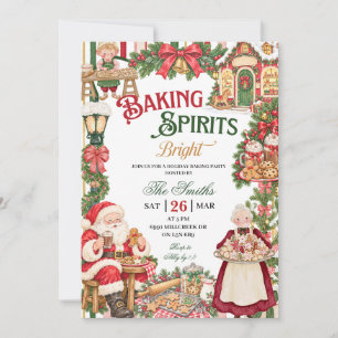 Invitation Thème de Noël : Cuire les Esprits Lumineux de Noël