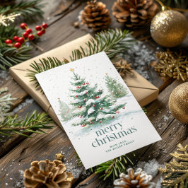 Invitation Thème de Noël Fête de l'arbre de Noël