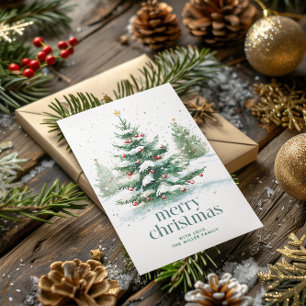 Invitation Thème de Noël Fête de l'arbre de Noël