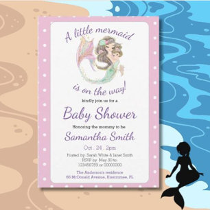 Invitation Thème de parties scintillant du Baby shower Brown 