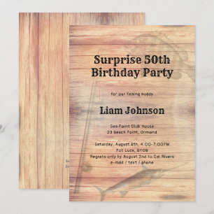 Invitation Thème de pêche pour son anniversaire