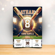 Thème de sports de fête d'anniversaire de baseball