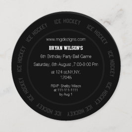 Invitation Thème du hockey sur glace