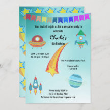 Thème Espace Aqua Star Anniversaire