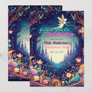 Invitation Thème Fairy Fairy Party Fairytale Enchanted Forest
