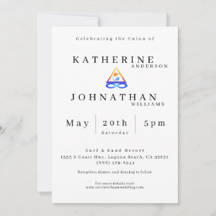 Invitation Thème Mariage Twin Flame